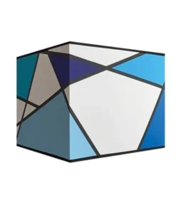 Abat-jours Lampes à Poser Abat-jour Carré Callero Gris 30x30 H 30 -Luminaires Soldes 202 abat jour carre callero bleu