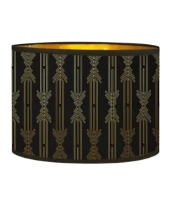 Abat-jours Lampadaires Abat-jour Lampadaire Doré Imprimé Noir Et Or Lazarre T 40 X H 25 11 Abat-jours Lampadaires Abat-jour Lampadaire Doré Imprimé Noir Et Or Lazarre T 40 X H 25 -Luminaires Soldes 202 abat jour chevet dore imprime noir et or lazarre t 25 x h 18