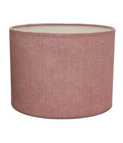 Abat-jours Lampes à Poser Abat-jour Chevet Effet Lin Rose T 20 X H 15