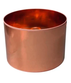 Abat-jours Lampes à Poser Abat-jour Chevet Laqué Cuivre Brillant T 25 X H 18