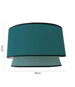 Abat-jours Lampadaires Abat-jour Cleo Bleu T 40 X H 27 -Luminaires Soldes 202 abat jour cleo bleu t 40 x h 27 2