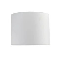 QAZQA Suspensions Abat-jour En Tissu Blanc -Luminaires Soldes 202 abat jour en tissu blanc 4