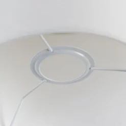 QAZQA Suspensions Abat-jour En Tissu Blanc -Luminaires Soldes 202 abat jour en tissu blanc 5