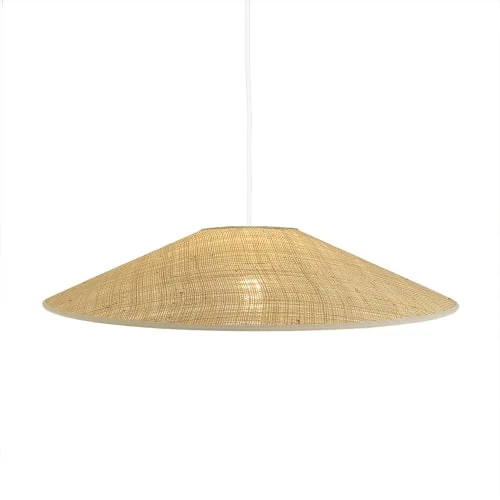 LUMISKY Suspensions Abat-jour Intérieur Fibre Naturelle Beige D60CM 3 LUMISKY Suspensions Abat-jour Intérieur Fibre Naturelle Beige D60CM