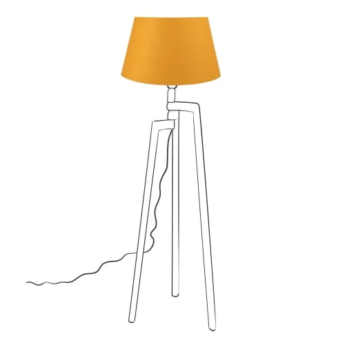 Maisons Du Monde Lampadaires Abat-jour Jaune Moutarde 3 Maisons Du Monde Lampadaires Abat-jour Jaune Moutarde