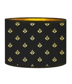 Abat-jours Lampadaires Abat-jour Lampadaire Doré Imprimé Noir Et Or Lys T 40 X H 25 -Luminaires Soldes 202 abat jour lampadaire dore imprime noir et or lys t 40 x h 25 3