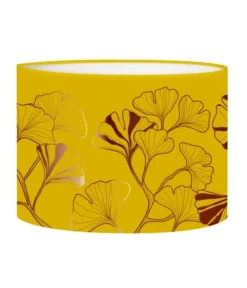 Abat-jours Lampadaires Abat-jour Lampadaire Iris Jaune Moutarde T 45 X H 25