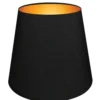 Abat-jours Lampadaires Abat-jour Pour Lampadaire Conique Noir Et Or T 35 X H 25 -Luminaires Soldes 202 abat jour pour lampadaire conique noir et or t 35 x h 25