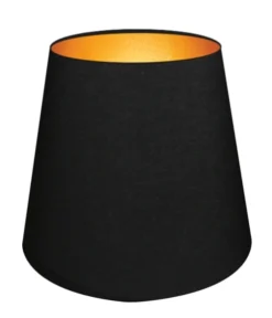 Abat-jours Lampadaires Abat-jour Pour Lampadaire Conique Noir Et Or T 35 X H 25