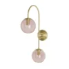 Maisons Du Monde Appliques Murales Et Spots Applique 2 Globes En Verre Teinté Rose Et Socle En Métal Doré -Luminaires Soldes 202 applique 2 globes en verre teinte rose et socle en metal dore 1000 2 28 219132 1