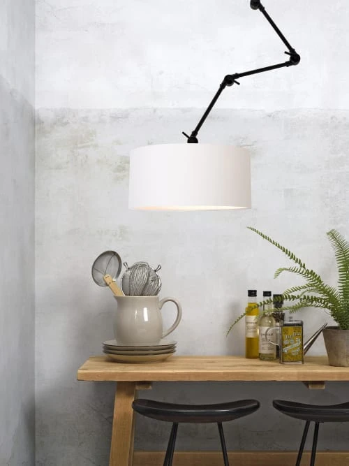 It's About Romi Appliques Murales Et Spots Applique 3 Bras En Métal Et Abat-jour Blanc L100cm 4 It's About Romi Appliques Murales Et Spots Applique 3 Bras En Métal Et Abat-jour Blanc L100cm – Image 2