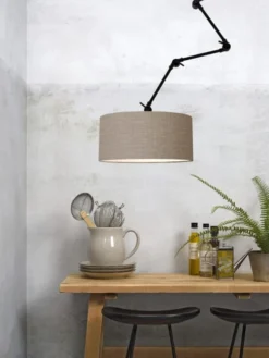 It's About Romi Appliques Murales Et Spots Applique 3 Bras En Métal Et Abat-jour L100cm -Luminaires Soldes 202 applique 3 bras en metal et abat jour l100cm 3