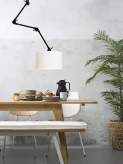 It's About Romi Appliques Murales Et Spots Applique 3 Bras Et Abat-jour Blanc L100cm -Luminaires Soldes 202 applique 3 bras et abat jour blanc l100cm 2