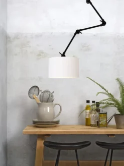 It's About Romi Appliques Murales Et Spots Applique 3 Bras Et Abat-jour Blanc L100cm -Luminaires Soldes 202 applique 3 bras et abat jour blanc l100cm 3