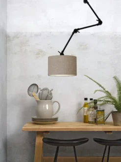 It's About Romi Appliques Murales Et Spots Applique 3 Bras Et Abat-jour Gris L100cm -Luminaires Soldes 202 applique 3 bras et abat jour gris l100cm 2