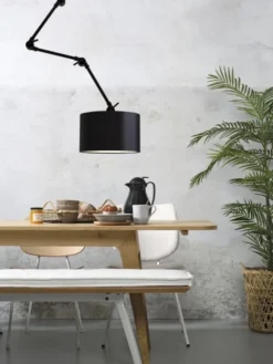 It's About Romi Appliques Murales Et Spots Applique 3 Bras Et Abat-jour Noir L100cm -Luminaires Soldes 202 applique 3 bras et abat jour noir l100cm 2