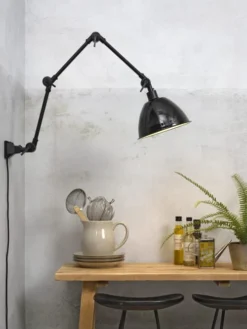 It's About Romi Appliques Murales Et Spots Applique 3 Bras Noire L100cm -Luminaires Soldes 202 applique 3 bras noire l100cm 2