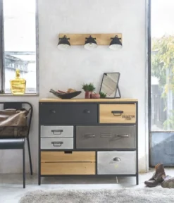 Maisons Du Monde Appliques Murales Et Spots Applique 3 Lampes En Manguier Et Métal Noir L.73cm -Luminaires Soldes 202 applique 3 lampes en manguier et metal noir l 73cm 1000 11 24 165336 11