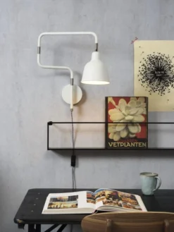 It's About Romi Appliques Murales Et Spots Applique Articulée Métal Blanc L21-57cm -Luminaires Soldes 202 applique articulee metal blanc l21 57cm 2