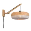 Good & Mojo Appliques Murales Et Spots Applique Bambou Blanc 2 Bras L55cm -Luminaires Soldes 202 applique bambou blanc 2 bras l55cm