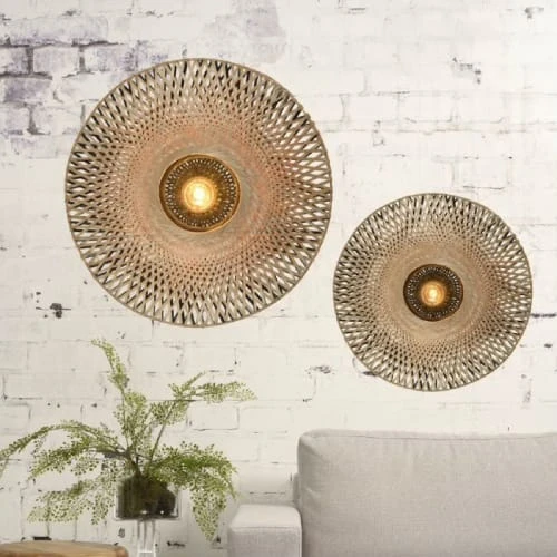 Good & Mojo Appliques Murales Et Spots Applique Bambou D87cm 4 Good & Mojo Appliques Murales Et Spots Applique Bambou D87cm – Image 2