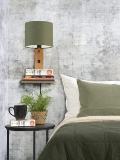 Good & Mojo Appliques Murales Et Spots Applique Bambou/lin Avec Tablette H36cm 10 Good & Mojo Appliques Murales Et Spots Applique Bambou/lin Avec Tablette H36cm -Luminaires Soldes 202 applique bambou lin avec tablette h36cm 2