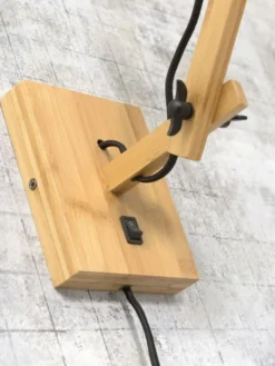 Good & Mojo Appliques Murales Et Spots Applique Bambou/lin Gris Foncé L50cm 11 Good & Mojo Appliques Murales Et Spots Applique Bambou/lin Gris Foncé L50cm -Luminaires Soldes 202 applique bambou lin gris fonce l50cm 3