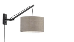 Good & Mojo Appliques Murales Et Spots Applique Bambou/lin L50cm -Luminaires Soldes 202 applique bambou lin l50cm 11