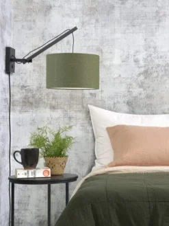 Good & Mojo Appliques Murales Et Spots Applique Bambou/lin L50cm -Luminaires Soldes 202 applique bambou lin l50cm 15