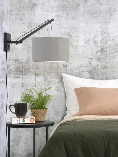 Good & Mojo Appliques Murales Et Spots Applique Bambou/lin L50cm 4 Good & Mojo Appliques Murales Et Spots Applique Bambou/lin L50cm – Image 2