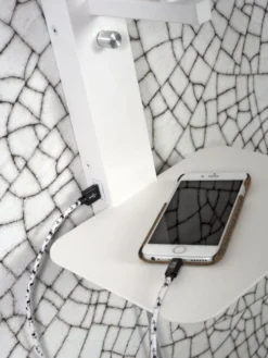 It's About Romi Appliques Murales Et Spots Applique Blanche Avec Tablette H25cm -Luminaires Soldes 202 applique blanche avec tablette h25cm 5