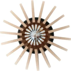 RIF Appliques Murales Et Spots Applique Bois Boule Beige D20cm -Luminaires Soldes 202 applique bois boule beige d20cm 3