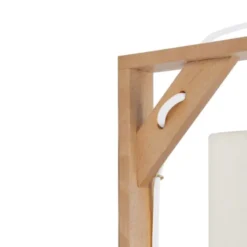 Tosel Appliques Murales Et Spots Applique Bois Naturel Et Blanc -Luminaires Soldes 202 applique bois naturel et blanc 2