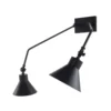 Maisons Du Monde Appliques Murales Et Spots Applique Double Articulée En Métal Noir Mat -Luminaires Soldes 202 applique double articulee en metal noir mat 1000 8 12 210383 1