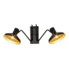 Now’s Home Appliques Murales Et Spots Applique Double En Métal Noir Et Doré H28cm -Luminaires Soldes 202 applique double en metal noir et dore h28cm