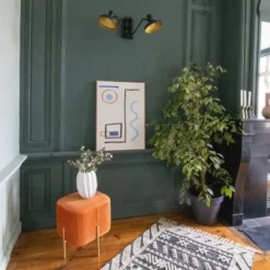 Now’s Home Appliques Murales Et Spots Applique Double En Métal Noir Et Doré H28cm -Luminaires Soldes 202 applique double en metal noir et dore h28cm 2