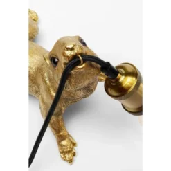 Kare Design Appliques Murales Et Spots Applique écureuil En Polyrésine Dorée -Luminaires Soldes 202 applique ecureuil en polyresine doree 2