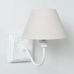 Maisons Du Monde Appliques Murales Et Spots Applique Effet Blanchi Et Abat-jour écru -Luminaires Soldes 202 applique effet blanchi et abat jour ecru 1000 1 12 153885 2