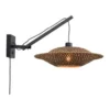 Good & Mojo Appliques Murales Et Spots Applique En Bambou Noir 2 Bras L55cm -Luminaires Soldes 202 applique en bambou noir 2 bras l55cm