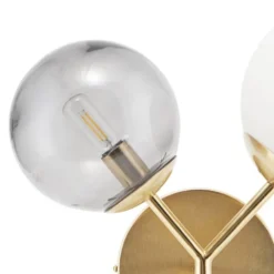 House Doctor Appliques Murales Et Spots Applique En Laiton Blanche Et Grise -Luminaires Soldes 202 applique en laiton blanche et grise 3