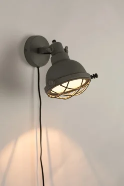 White Label Appliques Murales Et Spots Applique En Métal Gris