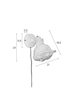 White Label Appliques Murales Et Spots Applique En Métal Gris -Luminaires Soldes 202 applique en metal gris 5