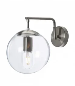 Lussiol Lighting Appliques Murales Et Spots Applique En Métal Gris Alu H.25 Cm