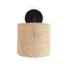 Belamp Appliques Murales Et Spots Applique En Métal Noir Avec Abat-jour En Toile De Jute -Luminaires Soldes 202 applique en metal noir avec abat jour en toile de jute
