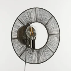 Mica Decorations Appliques Murales Et Spots Applique En Métal Noir D40 -Luminaires Soldes 202 applique en metal noir d40 5