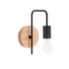 Maisons Du Monde Appliques Murales Et Spots Applique En Métal Noir Et Hévéa -Luminaires Soldes 202 applique en metal noir et hevea 1000 0 1 172652 1