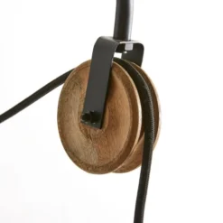 Maisons Du Monde Appliques Murales Et Spots Applique En Métal Noir Et Manguier -Luminaires Soldes 202 applique en metal noir et manguier 1000 4 25 190880 6