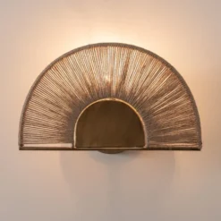 Maisons Du Monde Appliques Murales Et Spots Applique Filaire En Jute Et Métal Doré -Luminaires Soldes 202 applique filaire en jute et metal dore 1000 9 20 210350 1