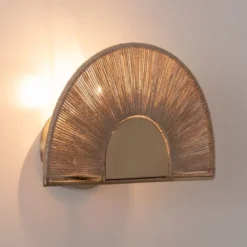 Maisons Du Monde Appliques Murales Et Spots Applique Filaire En Jute Et Métal Doré -Luminaires Soldes 202 applique filaire en jute et metal dore 1000 9 20 210350 4