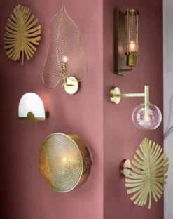 Maisons Du Monde Appliques Murales Et Spots Applique Globe En Verre Et Métal Doré -Luminaires Soldes 202 applique globe en verre et metal dore 1000 1 36 190809 16